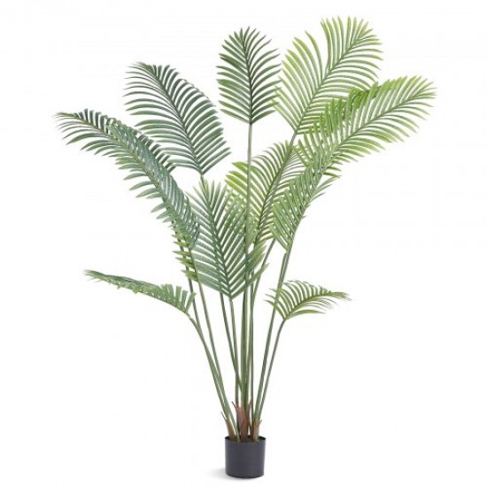 Comprar Árbol Artificial de 1828mm Planta Artificial de PE Areca Palmera Árbol Verde Falso con Maceta 152x128 mm Decoración de Plantas Falsas para Hogar Oficina Centros Comerciales Interiores Exteriores