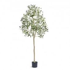 VEVOR Árbol Artificial de Olivo 600x1550 mm Planta Artificial de PE para Decoración Maceta de Árbol Verde 150x125 mm Planta Falsa para Hogar, Oficina, Hotel, Centro Comercial, Interior y Exterior