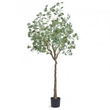 VEVOR Árbol Artificial Árbol de Eucalipto 800 x 1810 mm Planta Artificial de PE para Decoración Maceta de Árbol Verde 170 x 145 mm para Hogar, Oficina, Hotel, Centro Comercial, Interior y Exterior
