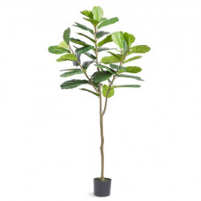 VEVOR Árbol Artificial Higo de Hoja de Violín 810 x 1850 mm Planta Artificial para Decoración Maceta de Árbol Verde Falso 170 x 145 mm para Hogar, Oficina, Hotel, Centro Comercial, Interior y Exterior
