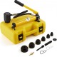 Buy 10 T Manual Hydraulic Punch Hydraulic Punching Kit 6 Dies