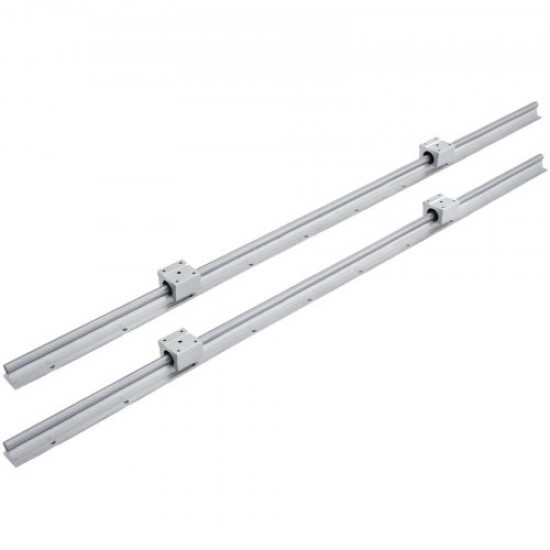 Buy SBR12 Linear Rail 2pcs 1000mm Linear Slide Rails and Blocks 4 SBR12UU Blocks