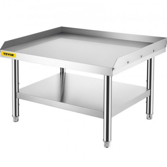 Comprar Mesa de acero inoxidable para preparación y trabajo, soporte para equipos de cocina de 36" x 30