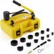 Buy 10 T Manual Hydraulic Punch Hydraulic Punching Kit 6 Dies