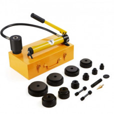Perforadora Hidráulica Manual 15T Kit de Punzonado Hidráulico 10 Troqueles