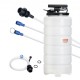 Buy Fluid Extractor Suction Vacuum Pump 15L Pneumatic/Manual Engine Oil Change with Pressure Gauge Suction Hose Oil Change for Automotive Fluid Evacuation Under Vacuum