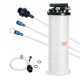 Buy Fluid Extractor Suction Vacuum Pump 6.5L Pneumatic/Manual Engine Oil Change with Pressure Gauge Suction Hose Oil Change for Vacuum Automotive Fluid Evacuation