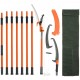 Buy Telescopic Pruning Saw 2.24-8.24m Extendable Pole Saw Pruning Saw with Sharp Steel Blade with 8 Poles Fiberglass Shears for Cutting High Branches for Pruning Palm Trees