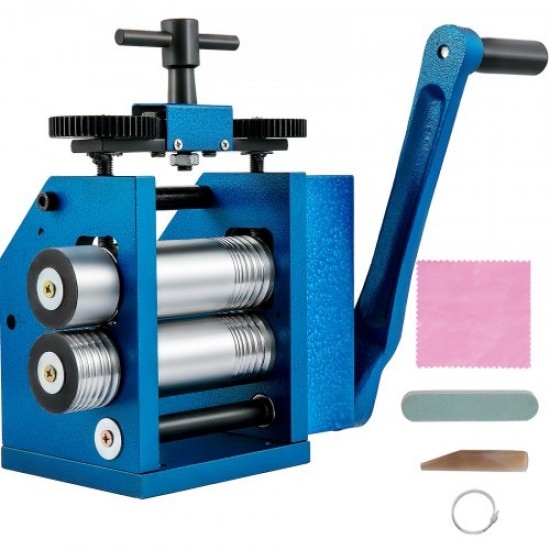 Kaufen Sie Manuelle Kombinationswalzmaschine, 112 mm, 4 Schlitzformen, Kombinations-Schmuckroller-Laminiergerät, 112 x 48 cm, Schmuckwalzmaschine zum Rollen von Blechdrähten