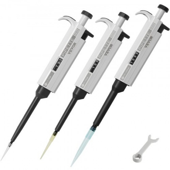 Comprar Juego de Micropipetas Canal Único 3 Piezas 0,5-10μl, 10-100μl, 100-1000μl