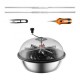 Buy 24"/61 cm Manual Bud Trimmer with Stainless Steel Blades Bud Leaf Stripper Visible Spiral Cut Hand Pruner Includes Herb Drying Bag, 610 x 610 x 520 mm