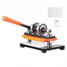 VEVOR Máquina Cortadora de Cuero 180x100 mm Capacidad de Carga de 1,5 T Prensa Troqueladora Manual Carrera Ajustable 12 mm Perforadora Manual para Cuero Papel Espuma Plástico Caucho Varios Materiales