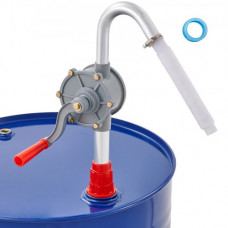 VEVOR Bomba de Tambor Rotativa de Manivela Manual de  22,7L/min para Tambores de 16,6-205L con Tubo de Succión de 3 Secciones y Manguera para Transferir Combustible, Aceite de Motor, Diésel, Queroseno