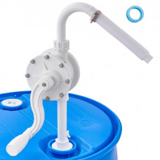 VEVOR Bomba de Tambor Rotativa de Manivela Manual de 24,6 L/min para Tambores de 16,6-205 L con Tubo de Succión de 3 Secciones y Manguera para Transferencia Rápida de Agua y Líquidos Corrosivos