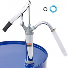 VEVOR Bomba de tambor, bomba de barril de palanca de elevación de 10 oz para tambores de 16,6-205 L con tubo de succión telescópico de 2 piezas y manguera, acero al carbono para transferir combustible