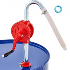 VEVOR Bomba de Tambor Rotativa de Manivela Manual de 19 L/min para Tambores de 16,6-205 L con Tubo de Succión de 3 Secciones y Manguera para Transferir Combustible, Aceite de Motor, Diésel, Queroseno
