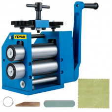 VEVOR Combinación Joyería Laminador 110mm Máquina de Laminación Combinada Máquina de Laminación Tableta 17,3kg máquina Manual de Laminación de Hierro