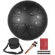 Comprar 10\'\' Acero Tambor De Lengua Handpan D Mayor 8 Notas Tankdrum Con Bolso Mazos