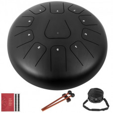 VEVOR 12\'\' Acero Tambor De Lengua Handpan Mayor 11 Notas Tankdrum Con Bolso Mazos