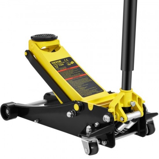 Buy Low Profile Steel Jack Max Load 3T Hydraulic Car Jack Lifting Range 85-500mm Double Hydraulic Pump Trolley Jack for Family Cars, Trucks, SUVs