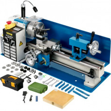 Mini Torno de Metal 550W 7 "x14 " 0-2500 RPM Fresadora de Metal Hilo en Pulgadas 12-52 TPI Rosca Métrica 0,5-2,5 mm Torno de Trabajo de Metal para Metales Blandos, Aluminio, Cobre, el Vidrio