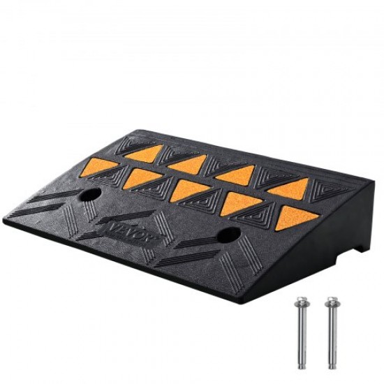 Buy Threshold Ramp Lift 10.8cm 1 Piece Rubber Ramps for Sidewalks Load 15T Wheelchair Access Ramp with Stable Grid Structure for Passage of Cars Motorcycles 50x30x10.8cm