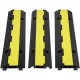 Buy Cable Protection Ramp Cable Channel 3 Pieces 2 Ways Floor Cable Channel 3 x 3 cm Rubber and PVC Cable Protector