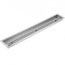 VEVOR Mesa rectangular de Hoguera 121,9 x 15,2 x 5,0cm Brasero Portátil de Mesa de gas Propano Brasero Exterior para chimenea Exterior de metal para exterior