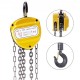 Buy 1100Ib/0.5t Manual Chain Hoist, 20ft/6m Manual Chain Block, Yellow Manual Chain Hoist