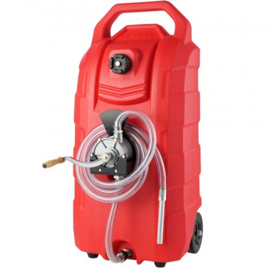 VEVOR Tanque de almacenamiento de gas portátil, 16 galones, 7,8 L/min, con bomba manual