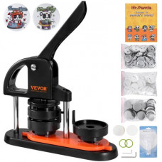 VEVOR Máquina para Hacer Botones de 58 mm Prensa para Insignias con 100 kits de Consumibles Libro Mágico y Cortador de Círculos Fabricante de Insignias de Plástico Resistente para Hacer Insignias