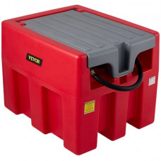 Tanque de Diésel Portátil de Polietileno Tanque de Combustible Diésel de 58 Galones con Bomba de Transferencia de 12 V Almacenamiento de Diesel Rojo Flujo Máximo de 10,6 GPM para Camión Tractor
