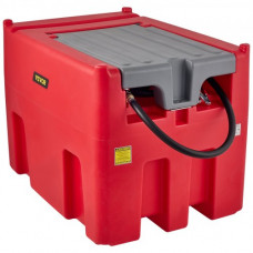 Tanque de Diésel Portátil de Polietileno Tanque de Combustible Diésel de 116 Galones con Bomba de Transferencia de 12 V Almacenamiento de Diesel Rojo Flujo Máximo de 10,6 GPM para Camión Tractor