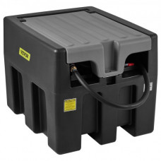 Tanque de Diésel Portátil de Polietileno Tanque de Combustible Diésel de 58 Galones con Bomba de Transferencia de 12 V Almacenamiento de Diesel Negro Flujo Máximo de 10,6 GPM para Camión Tractor