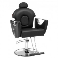 VEVOR Sillón de Peluquería Inclinable 90°-130° Sillón de Peluquería Hidráulico Giratorio 360° 150 kg Altura Regulable 1090-1250 mm Asiento de Peluquería para Salón Profesional, Champú, Belleza, Negro
