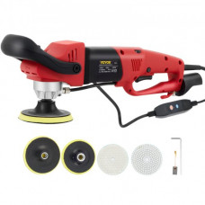 Pulidora Electrónica de Piedra Húmeda de 4" y 5" Rojo Aluminio Pulidora de Concreto Bajo Modo de Inyección de Agua 1200W 1100-4200RPM Máquina Pulidora 100 mm de Diámetro de la Rueda de Pulido