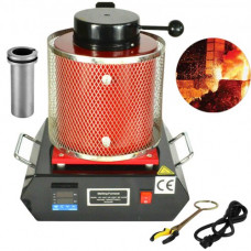 Horno de Fusión, 2 kg Horno de Fusión de Oro, 1150 ℃ Horno Fundición Metales Digital 1750 W Horno de Fusión Eléctrica para Fundir Oro Horno Fusión Automática para Joyas Máquina de Fusión de Oro