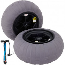 Rueda Hinchable Neumático 15,7" TPU 176LBS Neumáticos de Ruedas Globo Neumáticos de Ruedas Neumática Llanta Plástico Neumáticos de Carro 7,6 kg Rueda Carretilla Sacos Neumático Carro