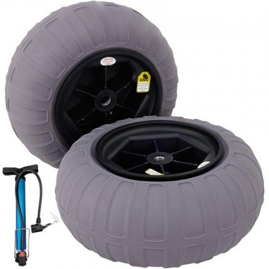 Koop Opblaasbare wielband 15,7" TPU 176LBS ballonwielbanden Pneumatische wielbanden Plastic velg Karbanden 7,6 kg kruiwagenzakken Karband