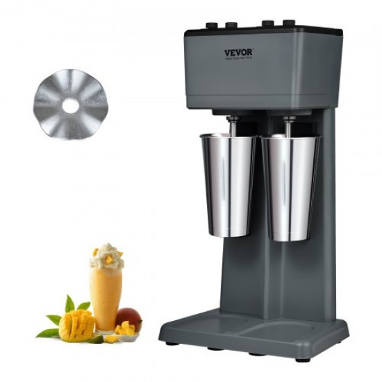 Kaufen Sie Elektrischer Mixer für Smoothies mit 2 Köpfen, Mixer 750 W, 3 Geschwindigkeiten 15.000/18.000/21.000 U/min, 2 Edelstahlbecher 820 ml, zum Zubereiten von Getränken, Milch, Tee, Smoothie, Hausbar