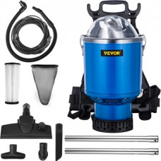 VEVOR Aspiradora de Mochila 1000 W Aspiradora de Mochila Comercial 4 L Aspiradora Profesional Portátil 3,26 L / s Aspiradora de Mochila Filtro HEPA Aspiradora de Espalda con Cable 18 m 33x33x58 cm