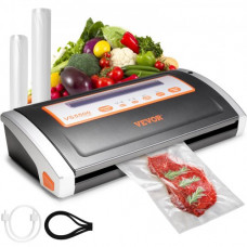 Envasadora al Vacío para Sellado de Alimentos Secos y Húmedos 30 cm x 2,5 mm Máquina para Envasar al Vacío 80 kPa Sellador al Vacío 2 Rollos de Bolsa Sellada Incluidos para Frutas Verduras Carne