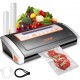 Buy Vacuum Sealer for Sealing Dry and Moist Food 30cm x 2.5mm Vacuum Sealing Machine 80kPa Vacuum Sealer 2 Rolls of Sealed Bags Included for Fruits Vegetables Meat