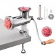 Buy Manual Meat Grinder 8x19x28.5cm Stainless Steel Meat Grinder Machine Household Meat Mincer with Sausage Stuffing Tube Adjustable Table Clamp for Pork Vegetables