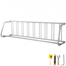 VEVOR Portabicicletas de Piso Longitud de 283,5 cm Portabicicletas de Acero Capacidad para 9 Bicicletas Estante de Almacenamiento de Un Solo Lado para Garajes, Calles, Patios, Eventos de Ciclismo