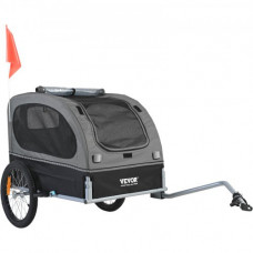 VEVOR Remolque de Bicicleta para Perros Mascotas Gato 40 kg Resistente al Agua