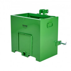 VEVOR Caja de Lastre de 3 Puntos para Tractor de Categoría 1, Caja de Lastre Capacidad de Carga 363kg para Receptor de Enganche de 50,8mm, Contrapeso de Acero Robusto para Cargadoras, Tractores, Verde