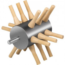 VEVOR Desplumadora de pollo de acero inoxidable desplumadora de pollo de 18 dedos máquina desplumadora de plumas de pollo varilla de 0,4