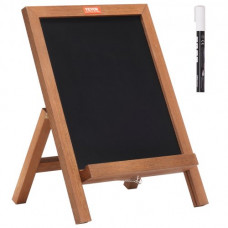 Pizarra Negra de Menú con Marco de Madera Tablero de Tiza de 254 x 356 mm Pizarra con Tiza para Mensajes Pizarra Magnética para Restaurante, Bar, Cafetería, Cocina, Decoración del Hogar y Bodas