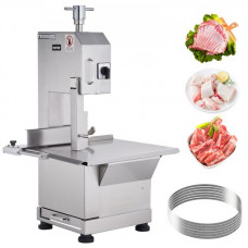 VEVOR Sierra Eléctrica Comercial para Huesos de Carnicero 2200 W Máquina Cortadora de Huesos 1000 kg/h Cortadora Eléctrica para Carne Congelada Mesa de Trabajo 470x530 mm para Supermercado Restaurante